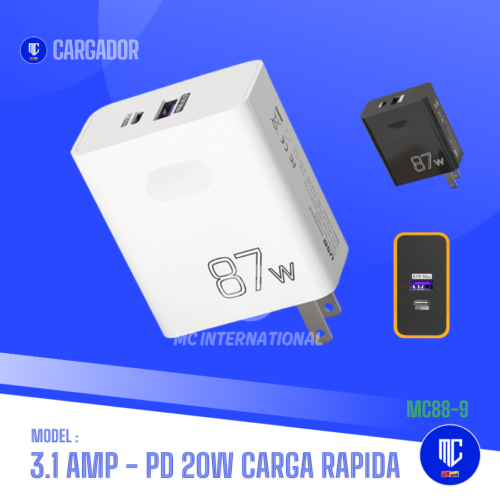 CARGADOR CARGA RAPIDA