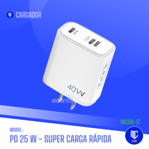 CARGADOR SUPER CARGA RAPIDA