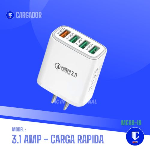 CARGADOR CARGA RAPIDA