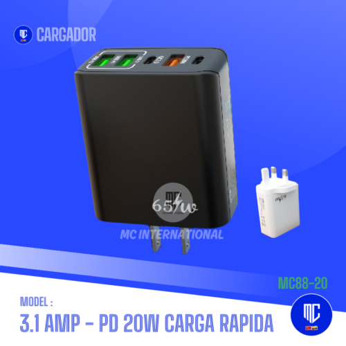 CARGADOR CARGA RAPIDA