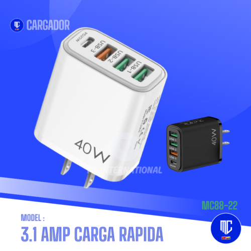 CARGADOR CARGA RAPIDA