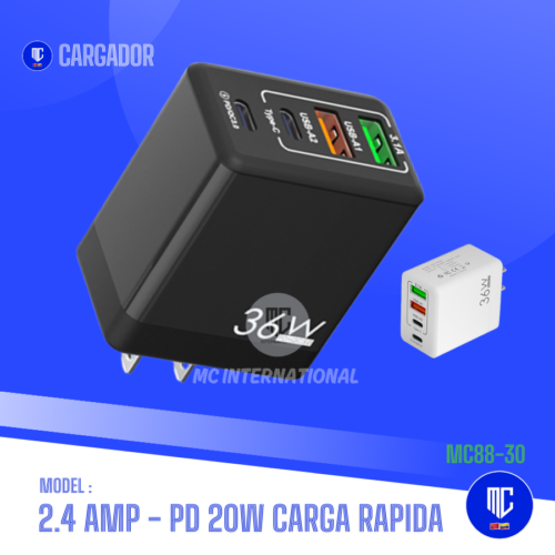 CARGADOR CARGA RAPIDA