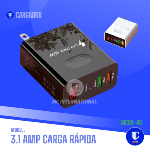 CARGADOR CARGA RAPIDA