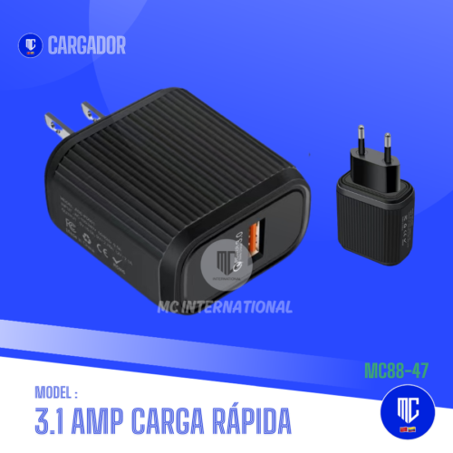 CARGADOR CARGA RAPIDA