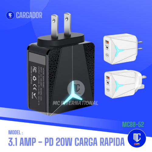 CARGADOR CARGA RAPIDA - LED