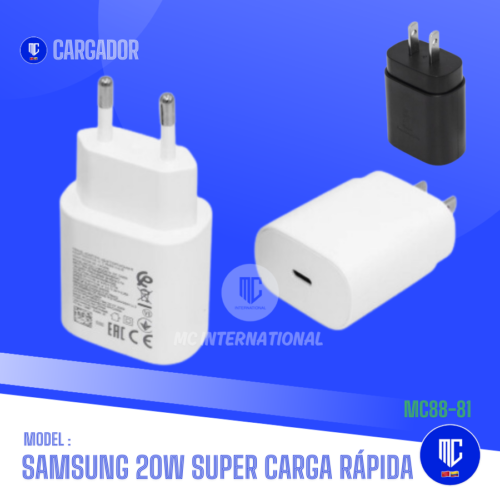 CARGADOR SUPER CARGA RAPIDA SAMSUNG